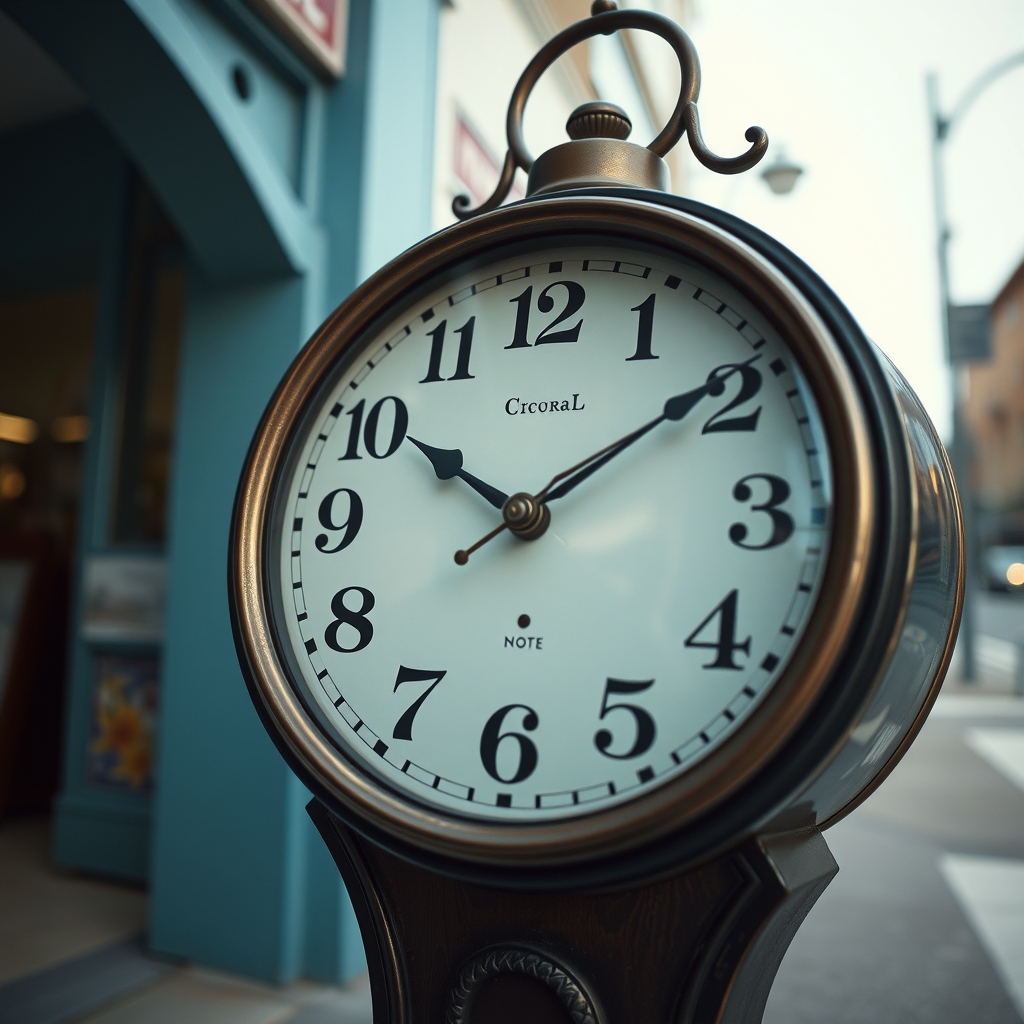 vintage clock face